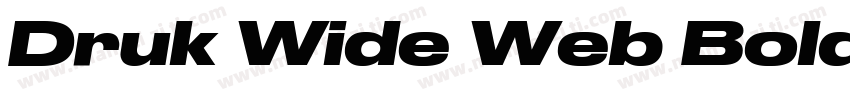 Druk Wide Web Bold字体转换